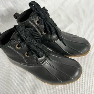 SPERRY Saltwater Black Duck Boots women’s size 7